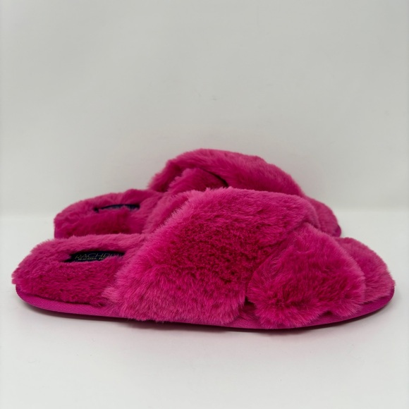 NWOT RACHEL ROY Plush Open Toe Slippers - Picture 2 of 5